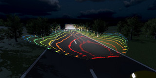 Strassenerkennung bei Nacht