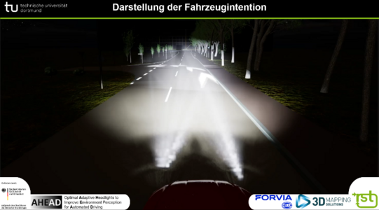 Darstellung der Fahrzeugintention