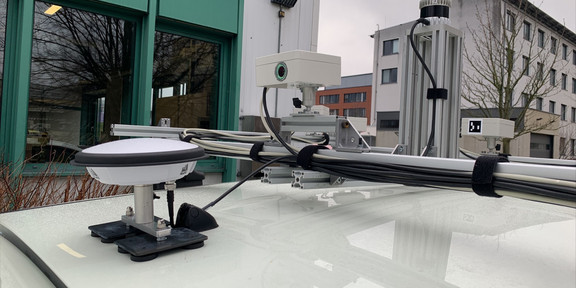 Dachaufbauten des Nissan Leaf