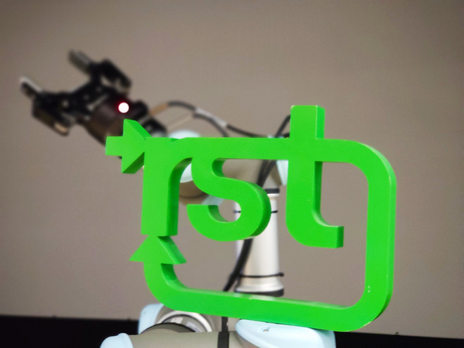 Roboter mit Logo