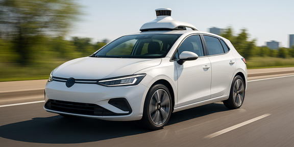Autonomes Fahrzeug durch KI erstellt